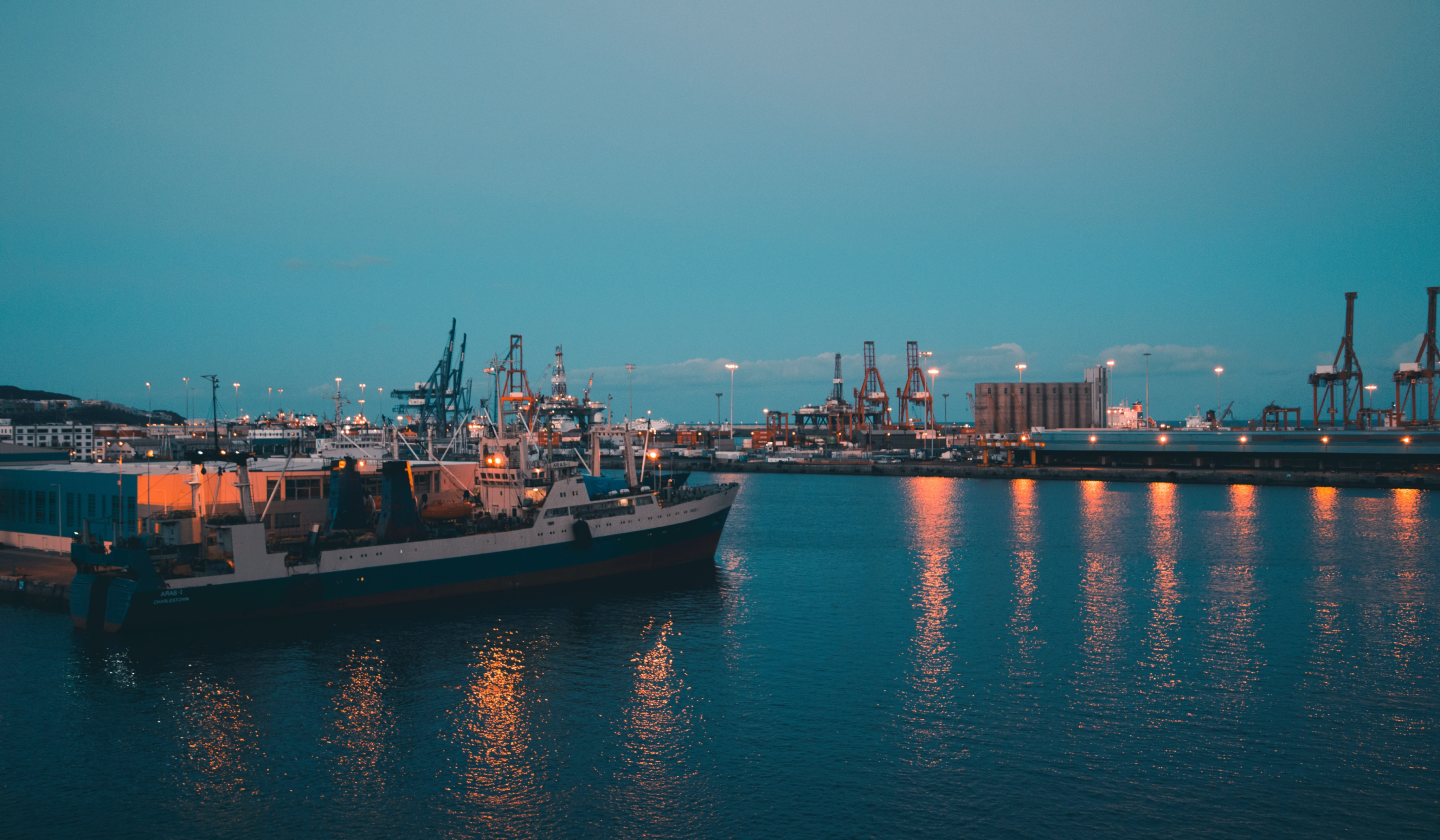 The harbour at night